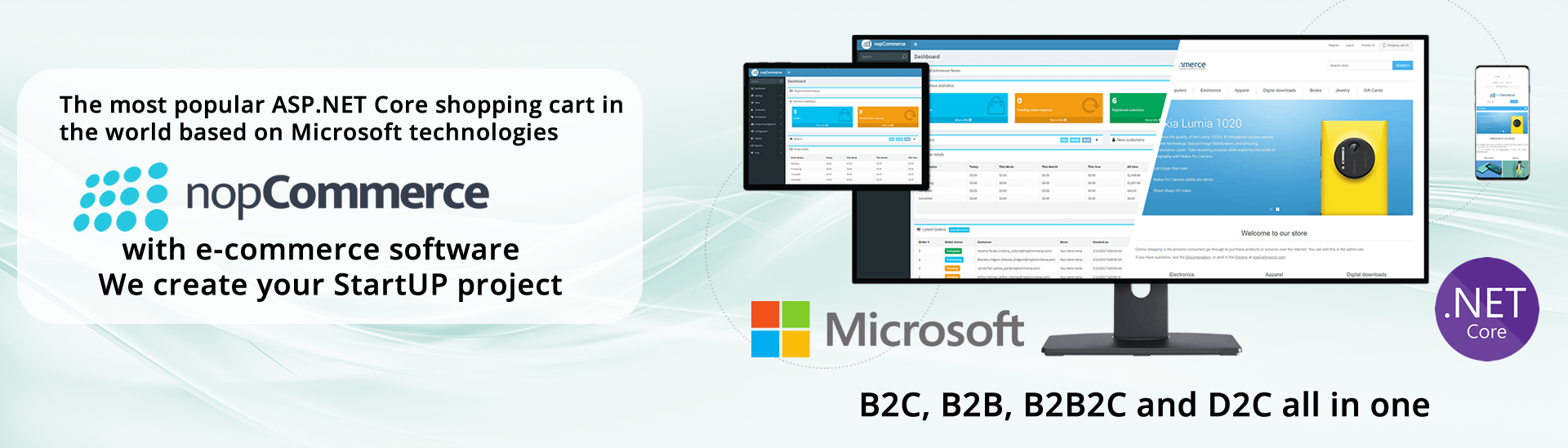 nopcommerce startup ecommerce package